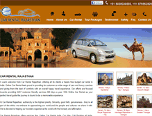 Tablet Screenshot of carrentalrajasthan.co.in